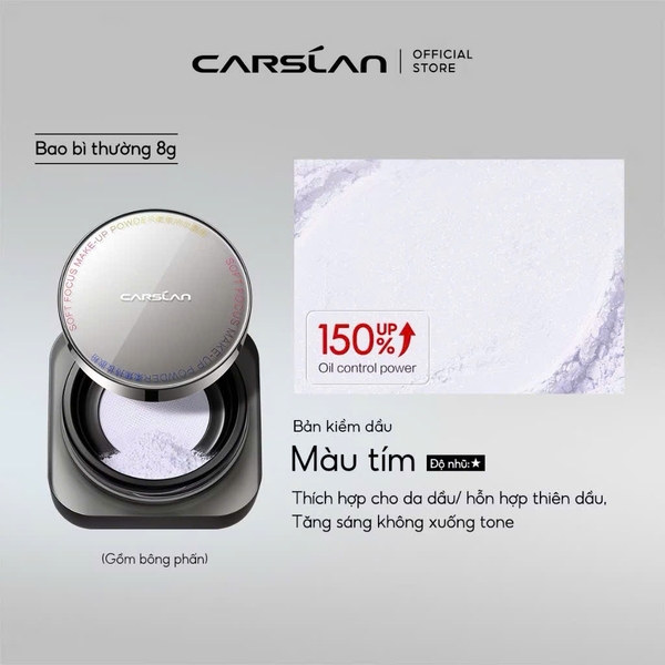 Phấn Phủ Bột Kiềm Dầu Carlan Soft Focus Make-Up Powder 8g