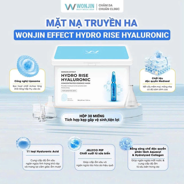 Mặt nạ dưỡng da Wonjin hộp 30 miếng