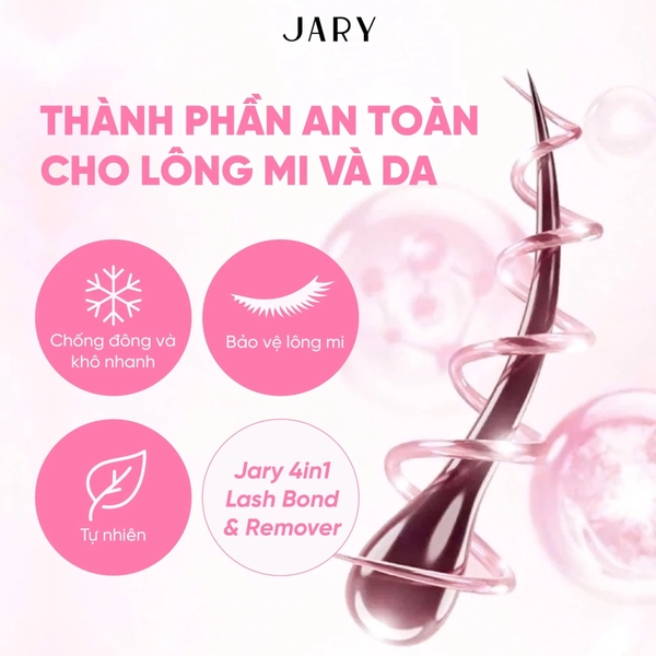 Keo Dán Mi 2 Đầu 4 Trong 1 Jary 4in1 Lash Bond & Remover