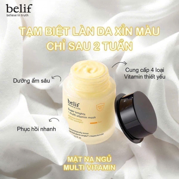 Mặt Nạ Ngủ Dưỡng Sáng Da Belif Super Knight Multi Vitamin Mask 75ml