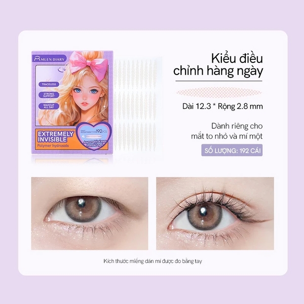 Miếng Dán Kích Mí Tàng Hình Mlen Diary