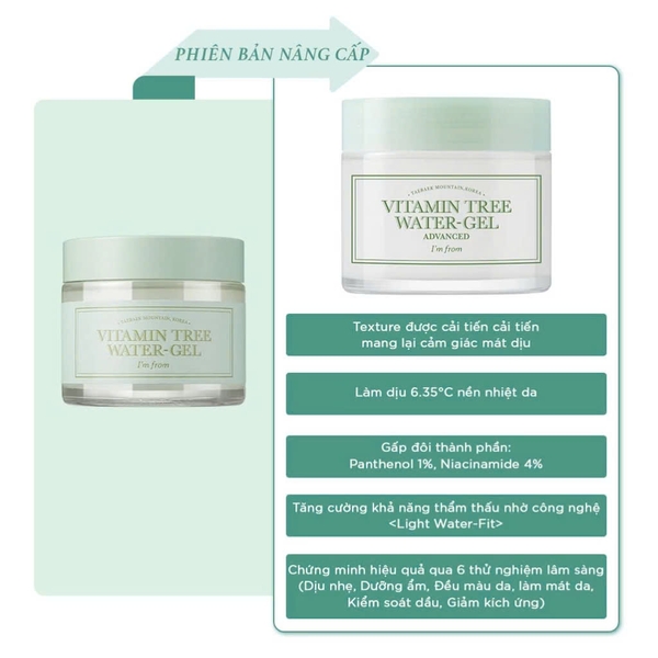 Kem Dưỡng Ẩm Vitamin Tree Water Gel 75g
