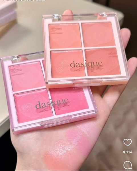 Má Hồng Kem 4 Ô Dasique Blending Mood Cheek Màu 18 19