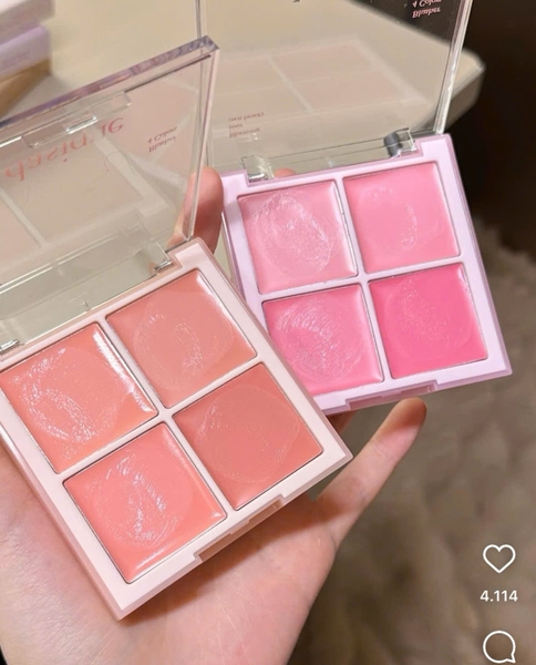 Má Hồng Kem 4 Ô Dasique Blending Mood Cheek Màu 18 19