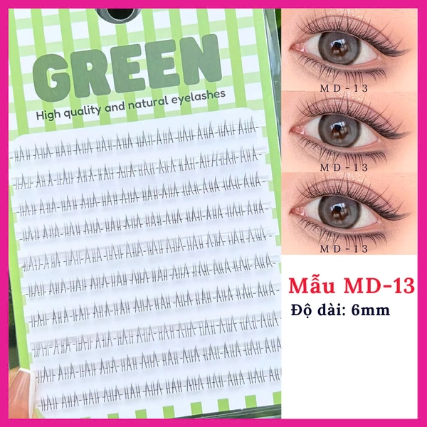 Mi Giả GREEN Gân Trong Tự Nhiên Mềm Nhẹ