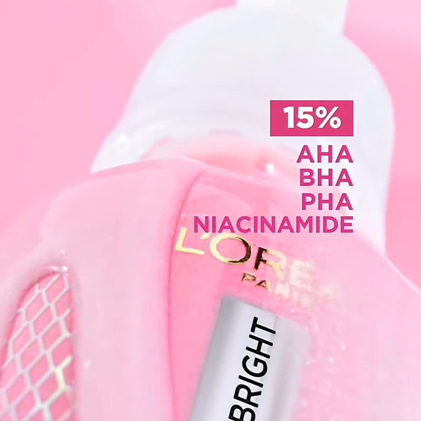 Peel da Loreal hồng Glycolic Bright Exfoliant Peel