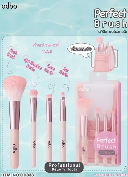 Bộ cọ 4 cây ODBO Perfect Brush