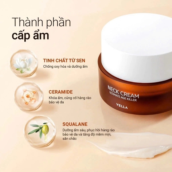 Kem Dưỡng Chống Lão Hoá Vùng Da Cổ Vella Neck Cream Ultimate Age Killer