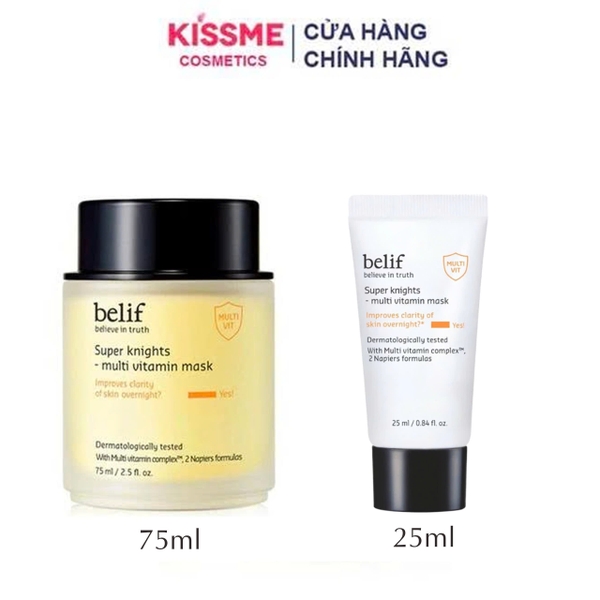 (Hàng công ty) Mặt Nạ Ngủ Dưỡng Sáng Da Belif Super Knight Multi Vitamin Mask 75ml