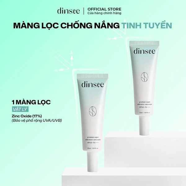 Kem chống nắng Dinsee  Premium Vegan Sunscreen 50ml