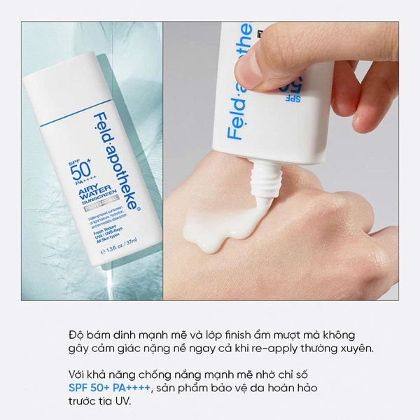 Sữa Chống Nắng Feld Apotheke Airy Water Sunscreen Professional SPF50+ PA++++ 37ml