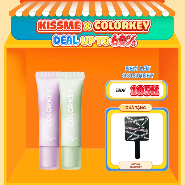 Kem lót nâng tone Colorkey Giúp Hiệu Chỉnh Màu Da & Nâng Tone Da Mỏng Nhẹ Không Bí Da 30g