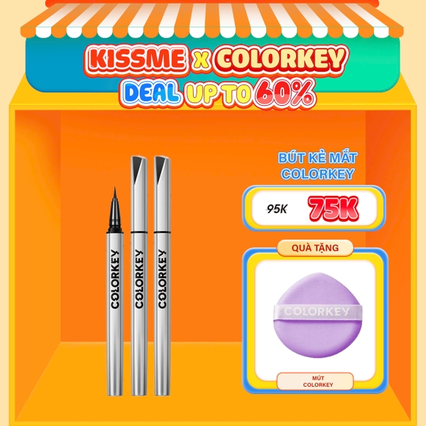 Kẻ mắt chống nước lâu trôi Colorkey đen 0.5g