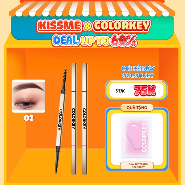 Chì Kẻ Mày Lâu Trôi Colorkey The Rapid Eyebrow Pencil 0.07g