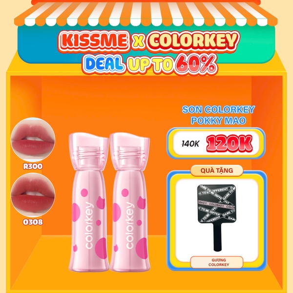 Son Kem Lì Colorkey Siêu Mịn Môi Soft Matte Water Tint