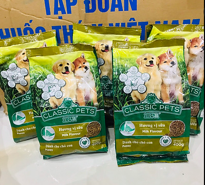 thuc-an-hat-kho-cho-cho-con-vi-sua-classic-pets-400g-combo-5-goi-ipet-shop