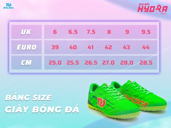 giày đá banh sân cỏ nhân tạo chính hãng Bulbal Hydra tf07