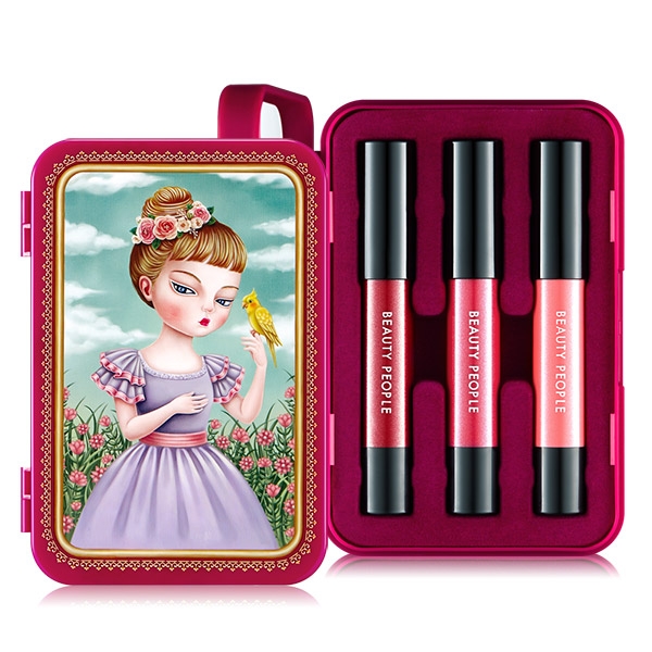 Bộ son môi trang điểm tông màu nữ tính phiên bản 2 – BEAUTY PEOPLE Honey Girl Dollish Lip Special Makeup Set Season 2