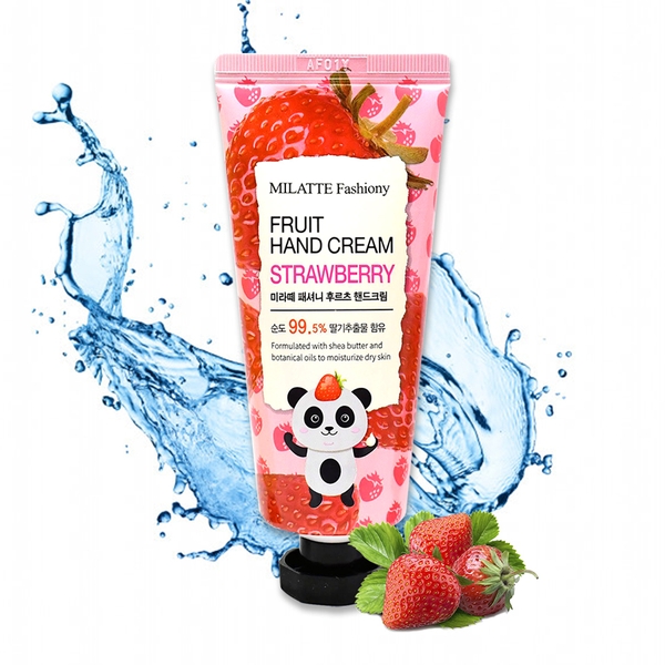 Kem dưỡng da tay làm trắng da chiết xuất dâu tây MILATTE FASHIONY Fruit Hand Cream – Strawberry 60g