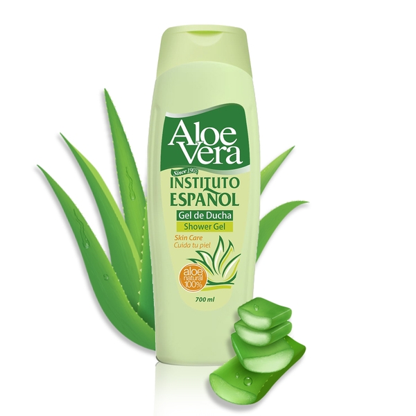 Sữa tắm làm dịu da chiết xuất lô hội dành cho da kích ứng INSTITUTO ESPANOL Aloe Vera Shower Gel 750ml