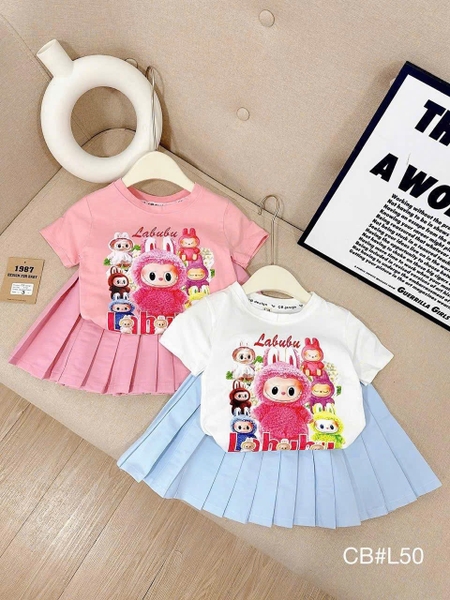 Set váy xếp ly Labubu – thienduongtretho.com