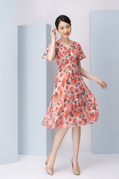 Váy hoa công sở Mới 100%, giá: 398.000đ, gọi: 0938 959 838, - Hồ Chí Minh,  id-b24d0300