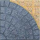 Gạch lát vỉa hè Terrazzo BL-TN 11 Ghi -Vàng