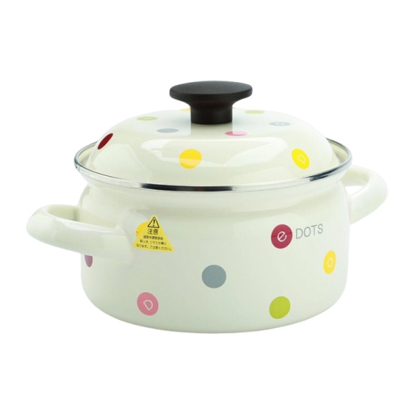 Nồi tráng men Fujihoro 18cm EDVC-18W - Hàng chính hãng | HÀNG BẾP