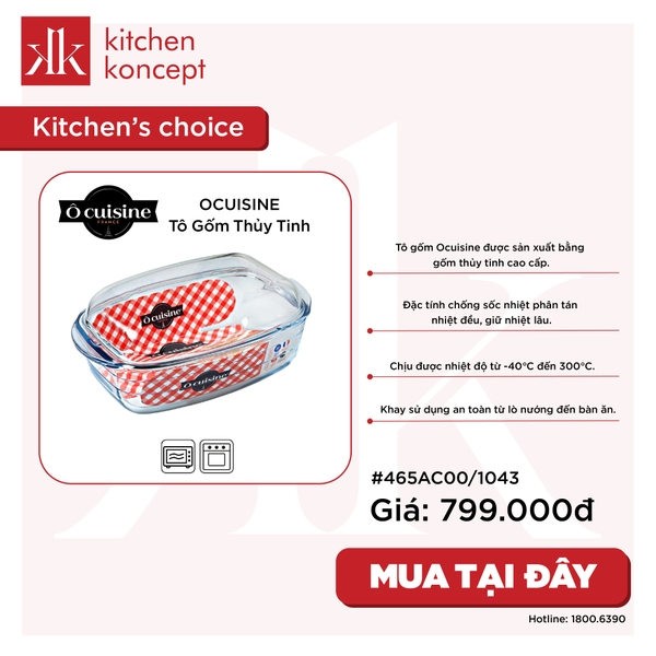 Tô Gốm thủy tinh Ocuisine