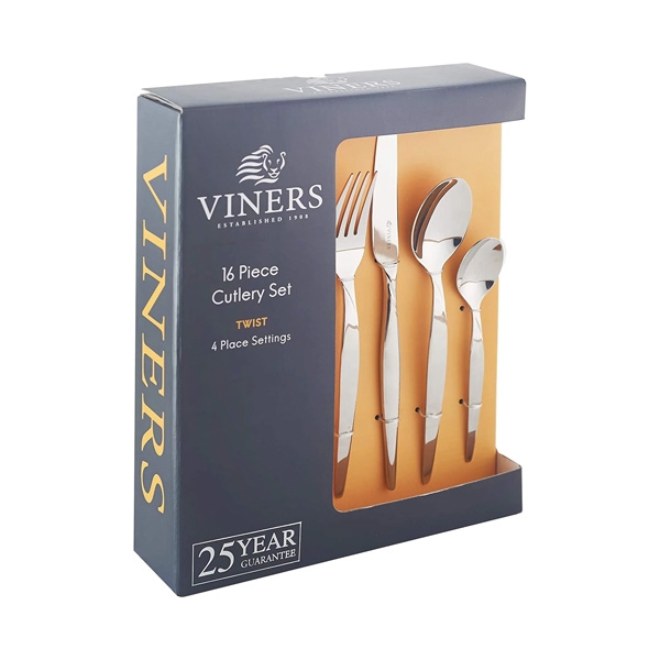 Viners - Bộ Dao Muỗng Nĩa Twist - 16 Món