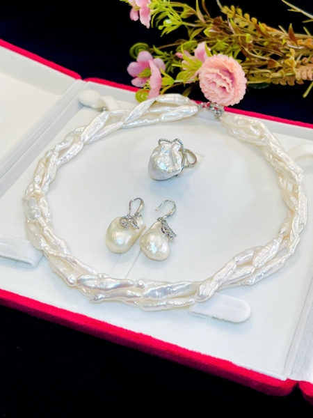 Ngọc trai thô tự nhiên sang trọng