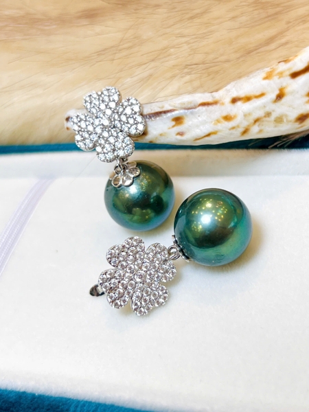 Hoa Tai Ngọc Trai Sang Trọng. Món Quà Tặng Yêu Thương