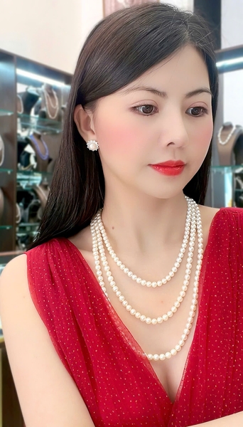 Bộ Chuỗi Vòng Cổ Ngọc Trai Sang Trọng - Đẳng Cấp