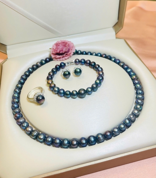 Bộ chuỗi trang sức ngọc trai sang trọng