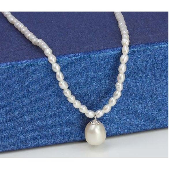 DÂY CHUYỀN NGỌC TRAI PHỐI MẶT DUYÊN DÁNG