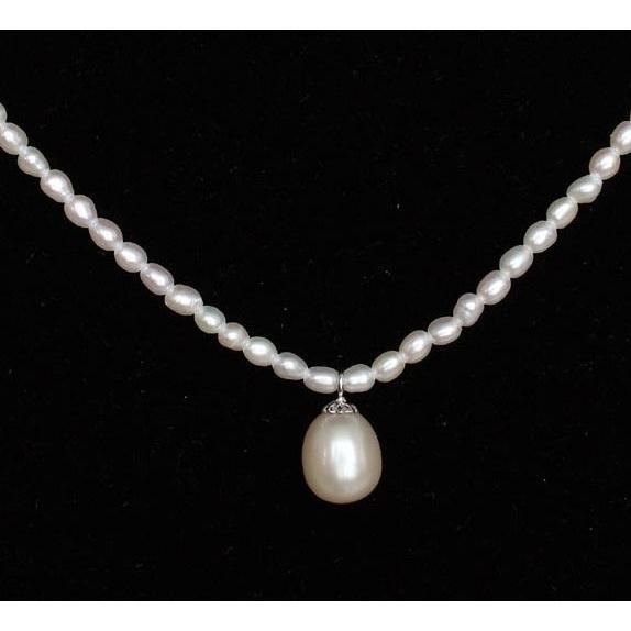 DÂY CHUYỀN NGỌC TRAI PHỐI MẶT DUYÊN DÁNG