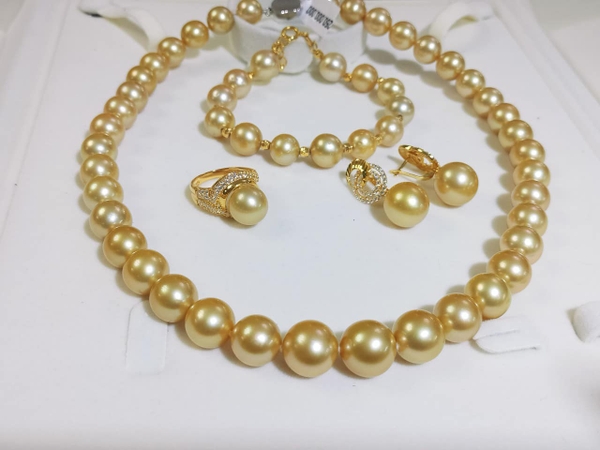 BỘ NGỌC TRAI VÀNG KIM BIỂN SOUTHSEA CAO CẤP