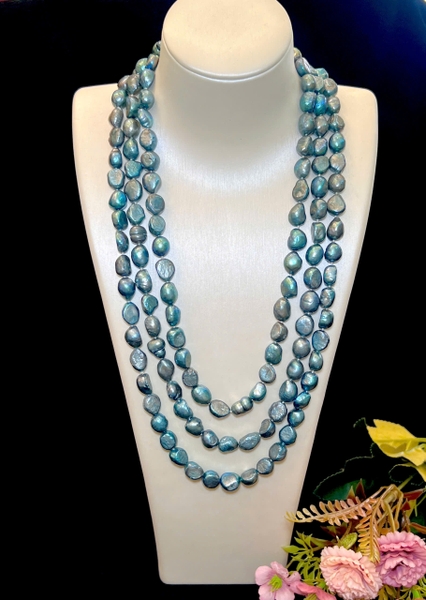 Chuỗi Cổ Ngọc Trai Thô Dáng Dài Sang Trọng