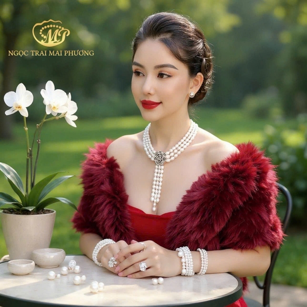 Bộ Ngọc Trai Trắng Sang Trọng 🌷🌷