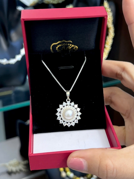 Dây Chuyền Ngọc Trai Chế Tác Bạc