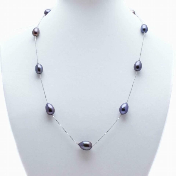 DÂY CHUYỀN XUYÊN NGỌC GIỌT NƯỚC XANH ĐEN SANG TRỌNG