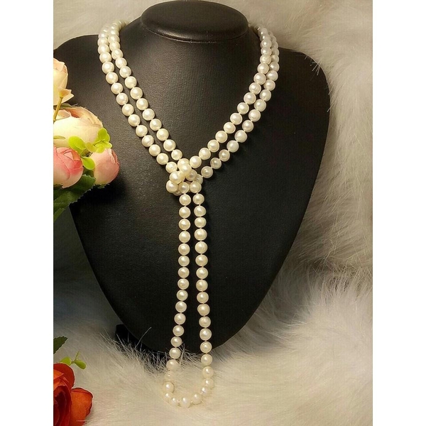 VÒNG CỔ NGỌC TRAI DÀI SANG TRỌNG
