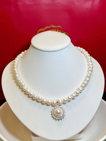 Chuỗi Vòng Cổ Ngọc Trai . Quà Tặng 20/10 Ý Nghĩa