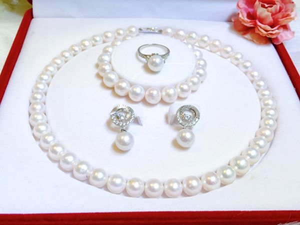 Bộ Ngọc Trai Trắng Sang Trọng & Đẳng Cấp
