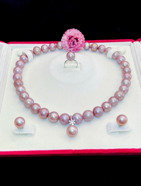 Bộ Ngọc Trai Tím Quý Phái