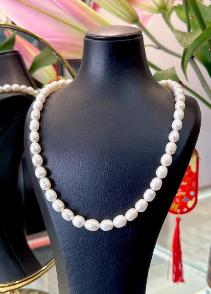 Chuỗi cổ ngọc trai giọt nước duyên dáng 8li