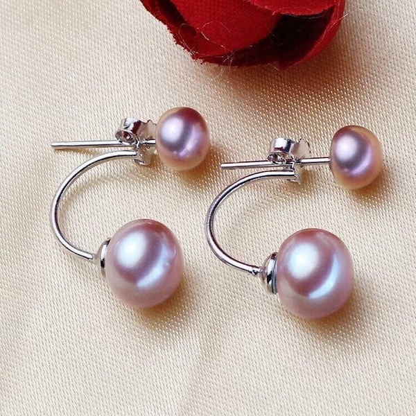 Hoa Tai Dior Ngọc Trai Trẻ Trung Xinh Xắn