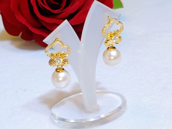 Hoa Tai Ngọc Trai Cao Cấp Xinh Đẹp