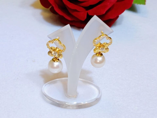 Hoa Tai Ngọc Trai Cao Cấp Xinh Đẹp
