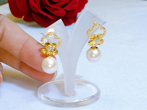 Hoa Tai Ngọc Trai Cao Cấp Xinh Đẹp